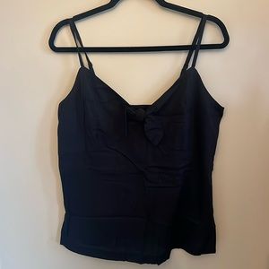 Old Navy Women’s Black Tie Front Cami Tank Top with Adjustable Straps, NWT